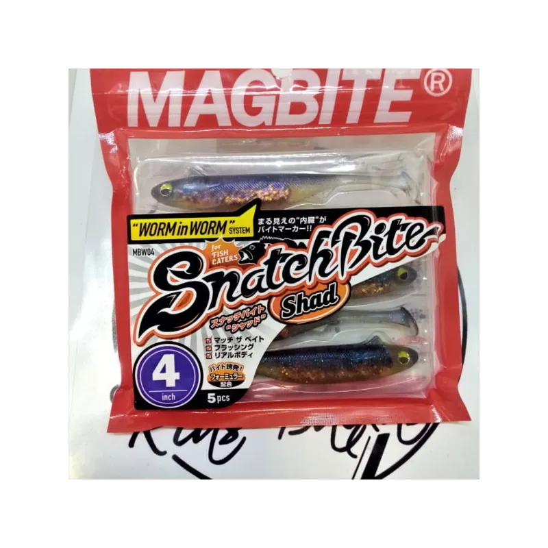 Snatch Bite Shad de Magbite 4" Color 03