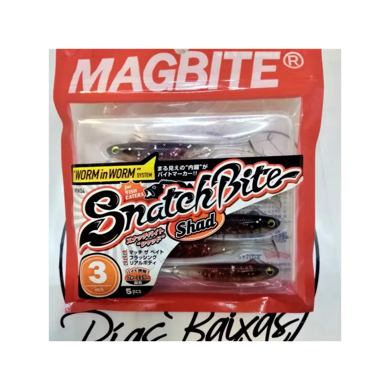 Snatch Bite Shad de Magbite 3" Color 01