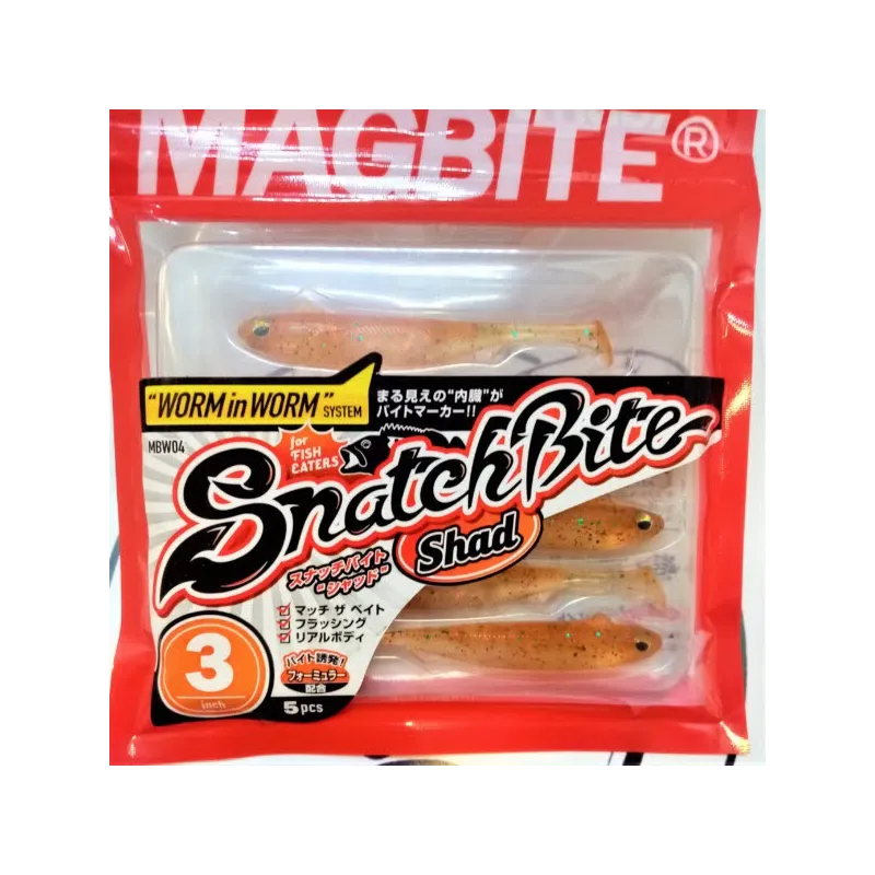 Snatch Bite Shad de Magbite 3" Color 10