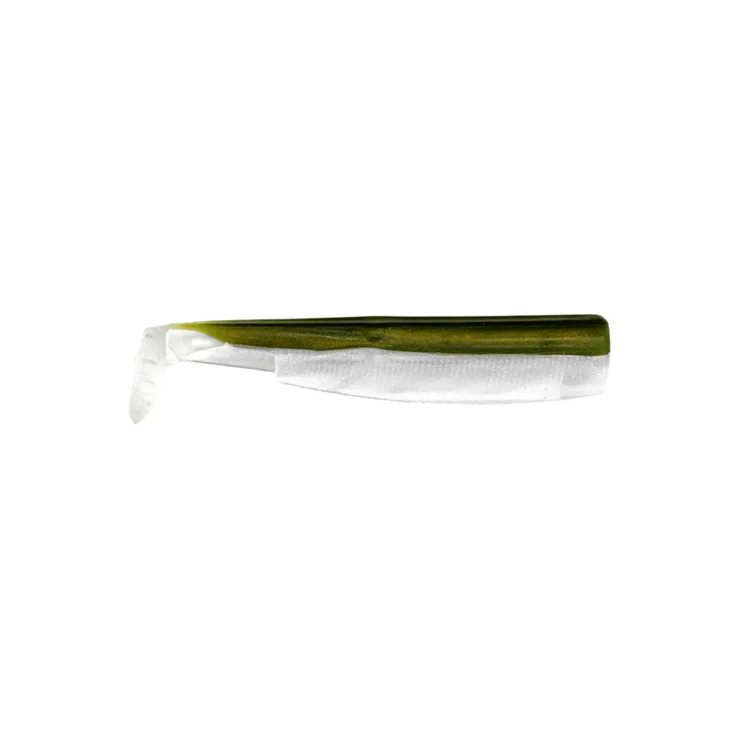 Vinilo Black Minnow 140mm Color Kaki 3 Cuerpos
