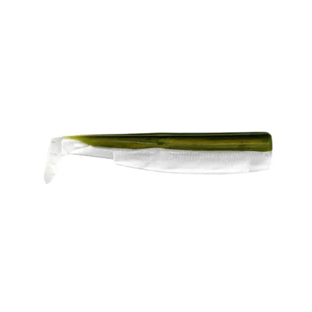 Vinilo Black Minnow 140mm Color Kaki 3 Cuerpos