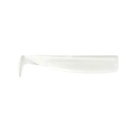 Vinilo Black Minnow 90mm Color Blanc 3 Cuerpos