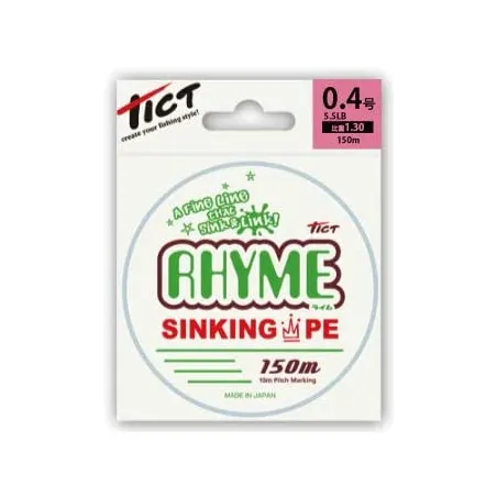 Trenzado Tict Rhyme Sinking PE 0.4 150m