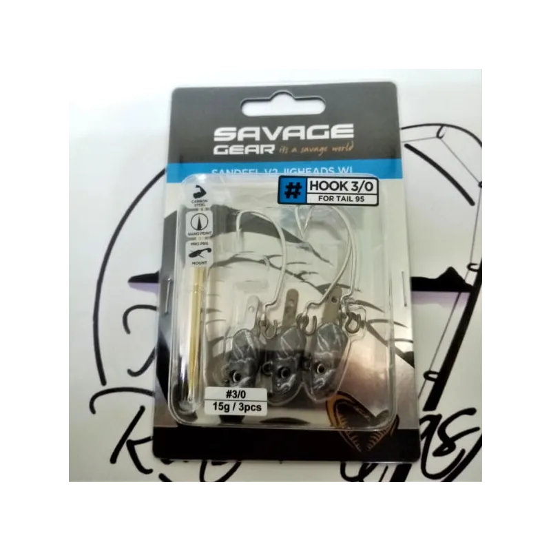 Cabezas Plomadas Savage Gear Sandeel V2 WL 15g
