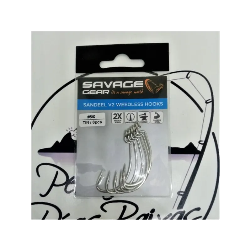 Anzuelos Savage Gear Sandeel V2 Weedless