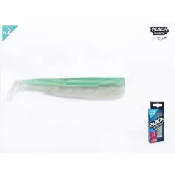 Black Minnow 90mm Color Green Glitter 3 Cuerpos
