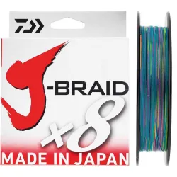 Trenzado Daiwa J-Braid X8 0.22 mm 300 m - Multicolor