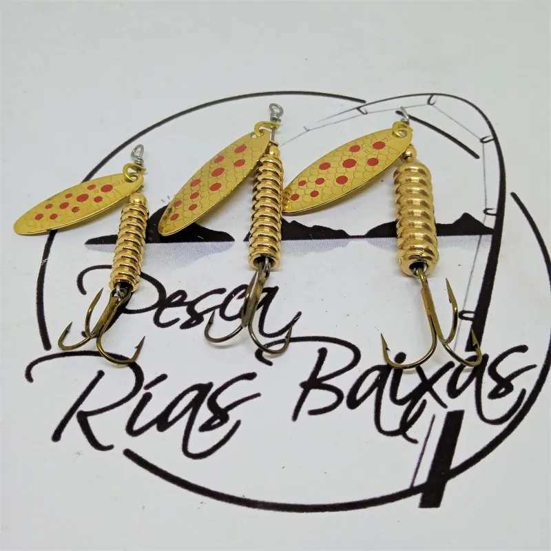 Cucharilla Tanger - Oro Puntos Rojos