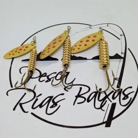 Cucharilla Tanger - Oro Puntos Rojos