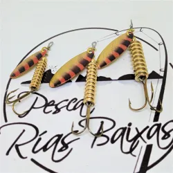 Cucharilla Tanger - Oro Con Negro Y Rojo