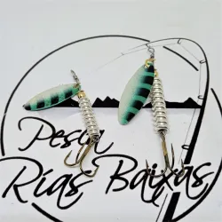 Cucharilla Tanger - Plata Con Negro Y Verde