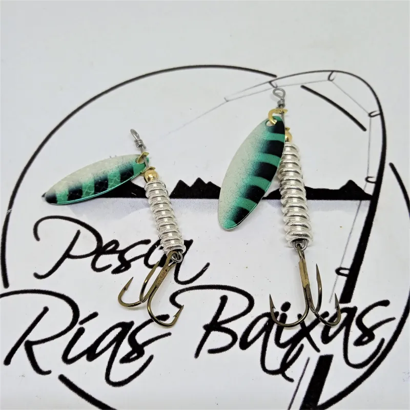 Cucharilla Tanger - Plata Con Negro Y Verde