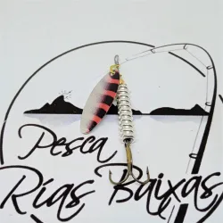 Cucharilla Tanger - Plata Con Negro Y Rojo