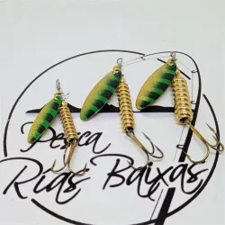 Cucharilla Tanger - Oro Con Negro Y Verde