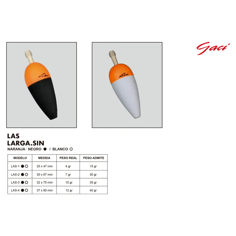 Boya Larga Sin Lastre - Gaci