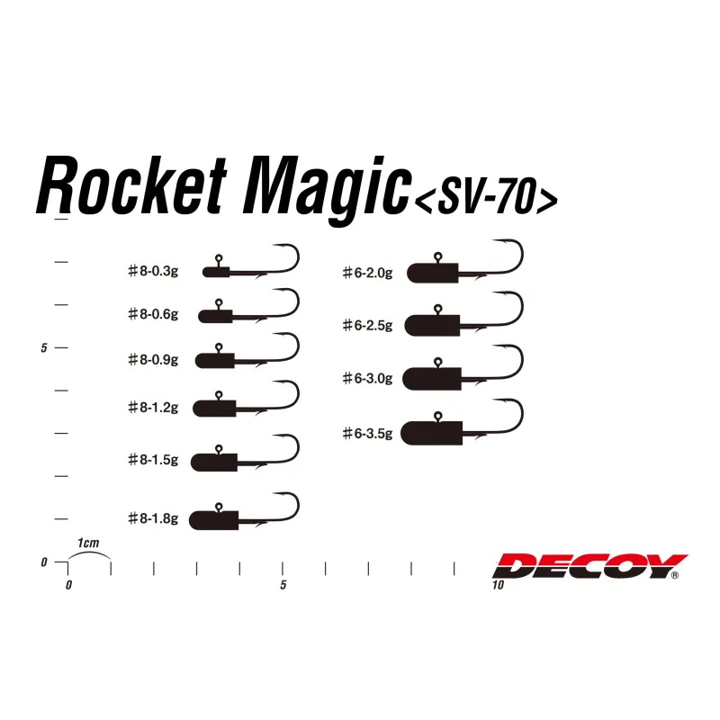 Cabezas Plomadas Decoy SV-70 Rocket Magic