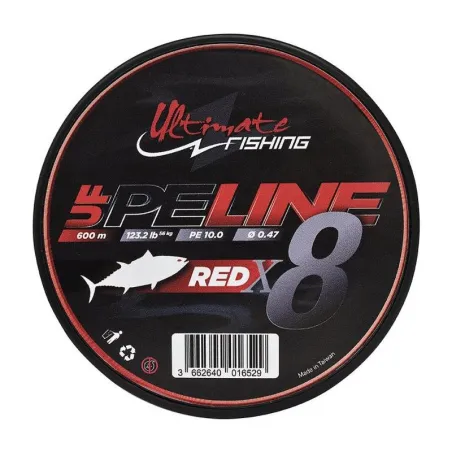 Ultimate Fishing PE Line X8 Fighting 600m Red