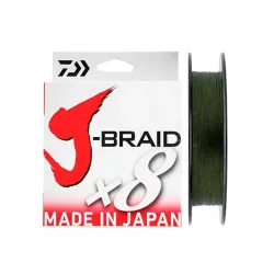 Trenzado Daiwa J-Braid X8 0.16 mm 300 m - Verde