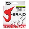 Tresse Daiwa J-Braid X8 0.16 mm 150 m - Verde