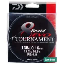 Daiwa Tournament 8Braid Evo 0.08 mm 135m Amarillo