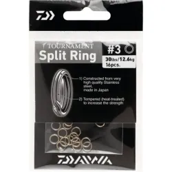 Split Ring Tournament de Daiwa 4 50 Lb