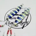 Savage Gear Slim Squish Jig 100g Blue Glow Zebra