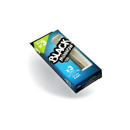 Vinilo Black Minnow 120mm Color Kaki 3 Cuerpos