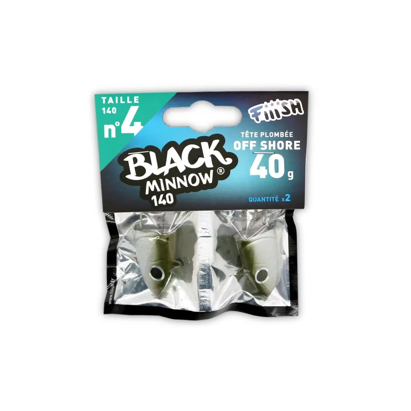 Cabezas 40G Black Minnow 140mm Color Kaki 2 Unidades