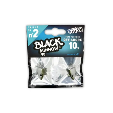 Cabezas 10G Black Minnow 90mm Color Kaki 2 Unidades