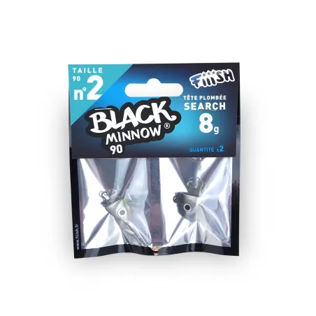 Cabezas 8G Black Minnow 90mm Color Kaki 2 Unidades