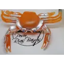 Cangrejo de Vinilo Para Pulpera 12x20cm - Naranja