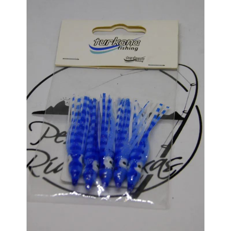 Pulpitos de Vinilo Azules 6cm 5 Unidades