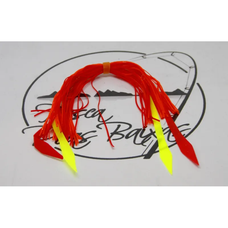 Rubber Skirt de FishUs Color Red/Yellow 5 Unidades