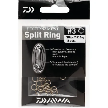 Split Ring Tournament de Daiwa 5 100 Lb
