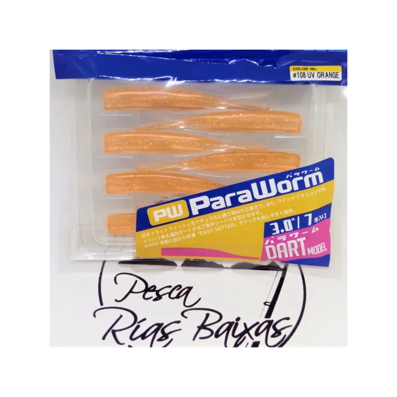 Vinilo Paraworm Dart De Major Craft UV Orange 3.0"