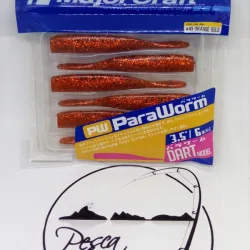 Vinilo Paraworm Dart De Major Craft Orange Gold 3.5"