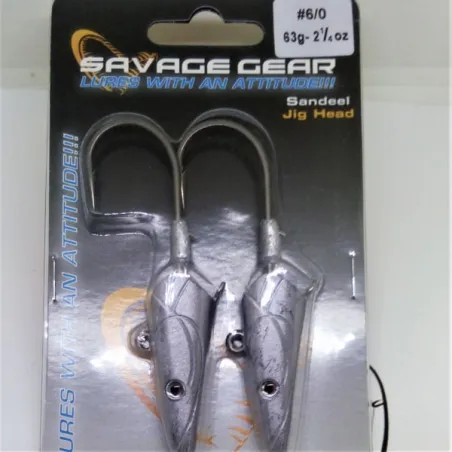 Savage Gear Sandeel Jig Head 63 g 2 Unidades