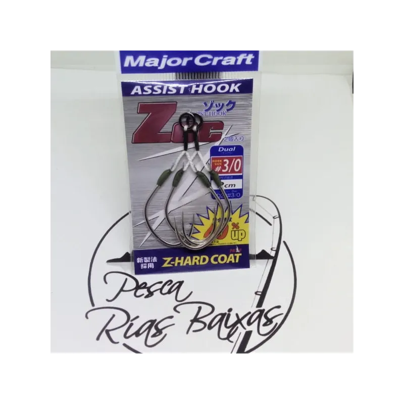 Assit Hook Major Craft Zoc Nº 3/0 - 2 cm