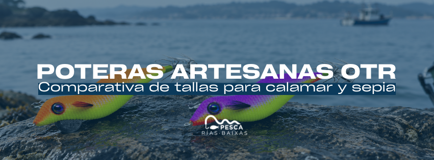 Poteras Artesanas OTR: comparativa de tallas para calamar y sepia 1