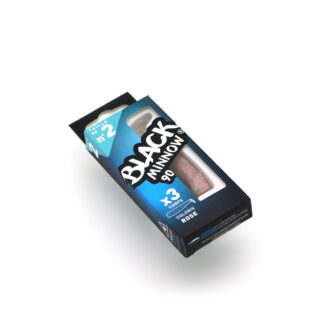 Vinilo Black Minnow 90mm Color Rose 3 Cuerpos