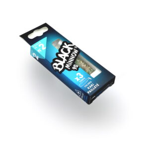 Vinilo Black Minnow 90mm Color Kaki Paillete 3 Cuerpos