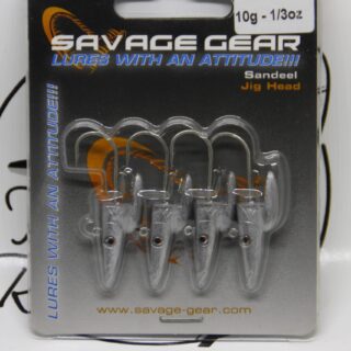 Cabezas Plomadas Savage Gear Sandeel Jig Head 10g  4 Unidades