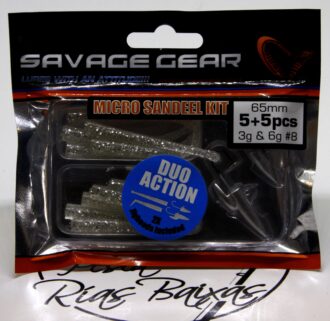 savage gear micro sandeel kit silver