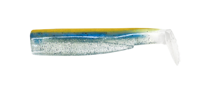 Vinilo Black Minnow 90mm Color Or / Bleu 3 Cuerpos Vinilo Black Minnow 90mm Color Or / Bleu 3 Cuerpos - Imagen 2
